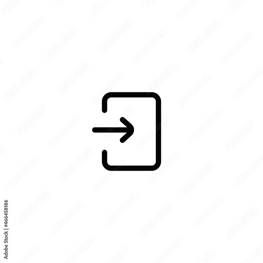 Login simple flat icon vector illustration Login simple flat icon vector illustration