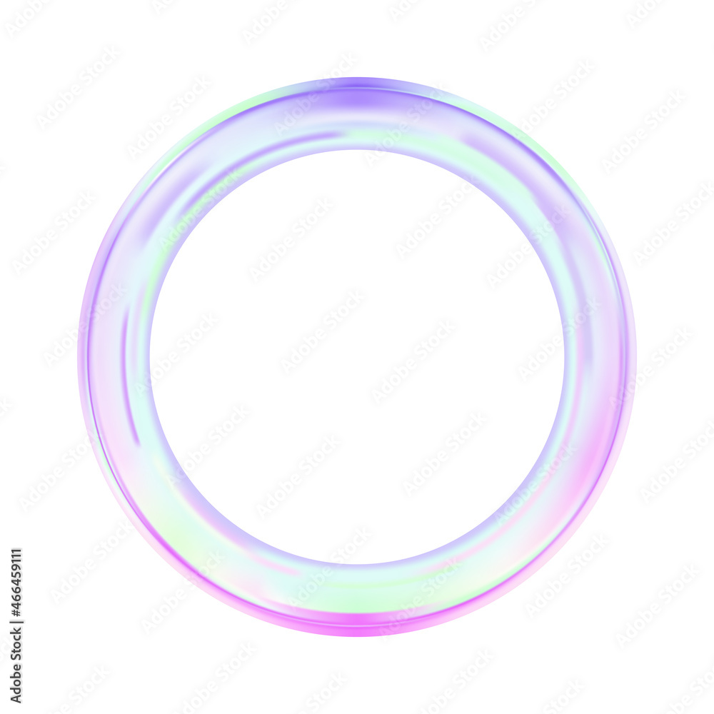 Hologram circle frame with copy space. Vector illustration isolated on white background, EPS 10 Hologram circle frame with copy space. Vector illustration isolated on white background, EPS 10