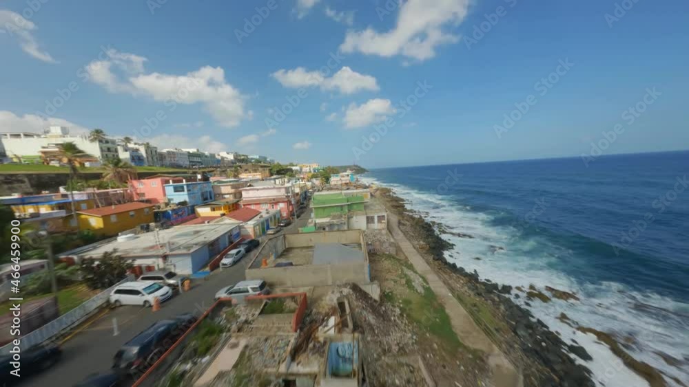 La Perla San Juan Puerto Rico FPV Drone beautiful location 4 El Morro La Perla San Juan Puerto Rico FPV Drone beautiful location 4 El Morro