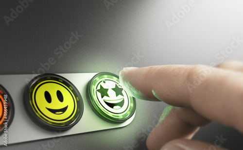 Canvas-taulu Very Positive Feedback. Amazing Customer Experience (CX).