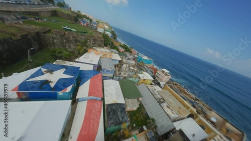 La Perla San Juan Puerto Rico FPV Drone beautiful location 1 El Morro photo