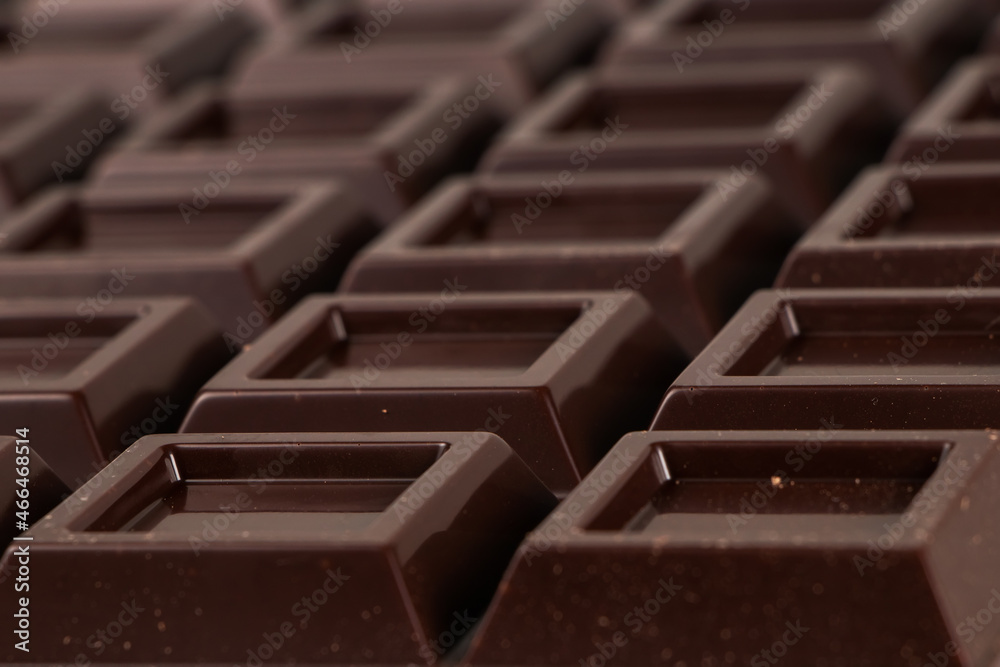 Obraz premium Chocolate background. Chocolate bar close up