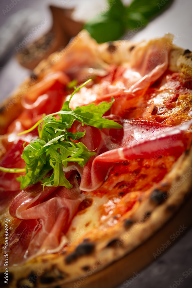 pizza with parma ham and arugula pizza with parma ham and arugula