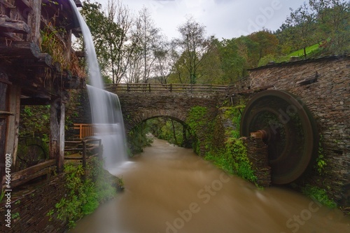 Old mills to process wheat in Spain. photo