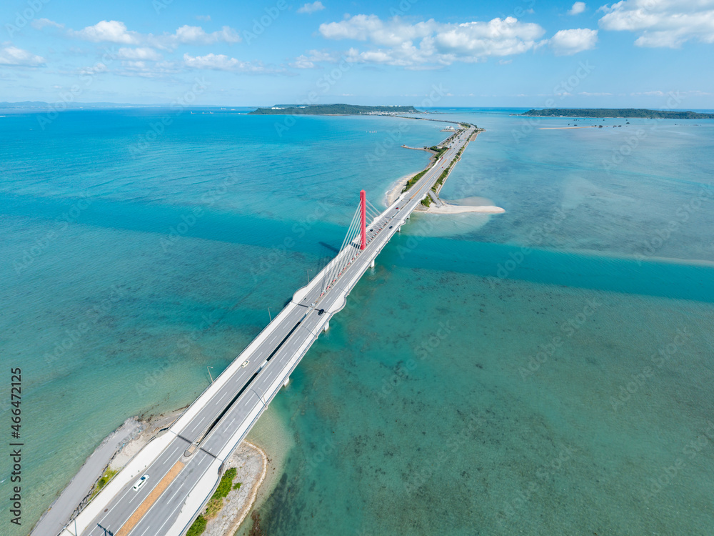 Fototapeta premium 沖縄 海中道路