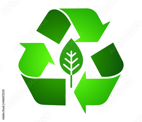 recycle label logo template. eco concept. Vector illustration.
