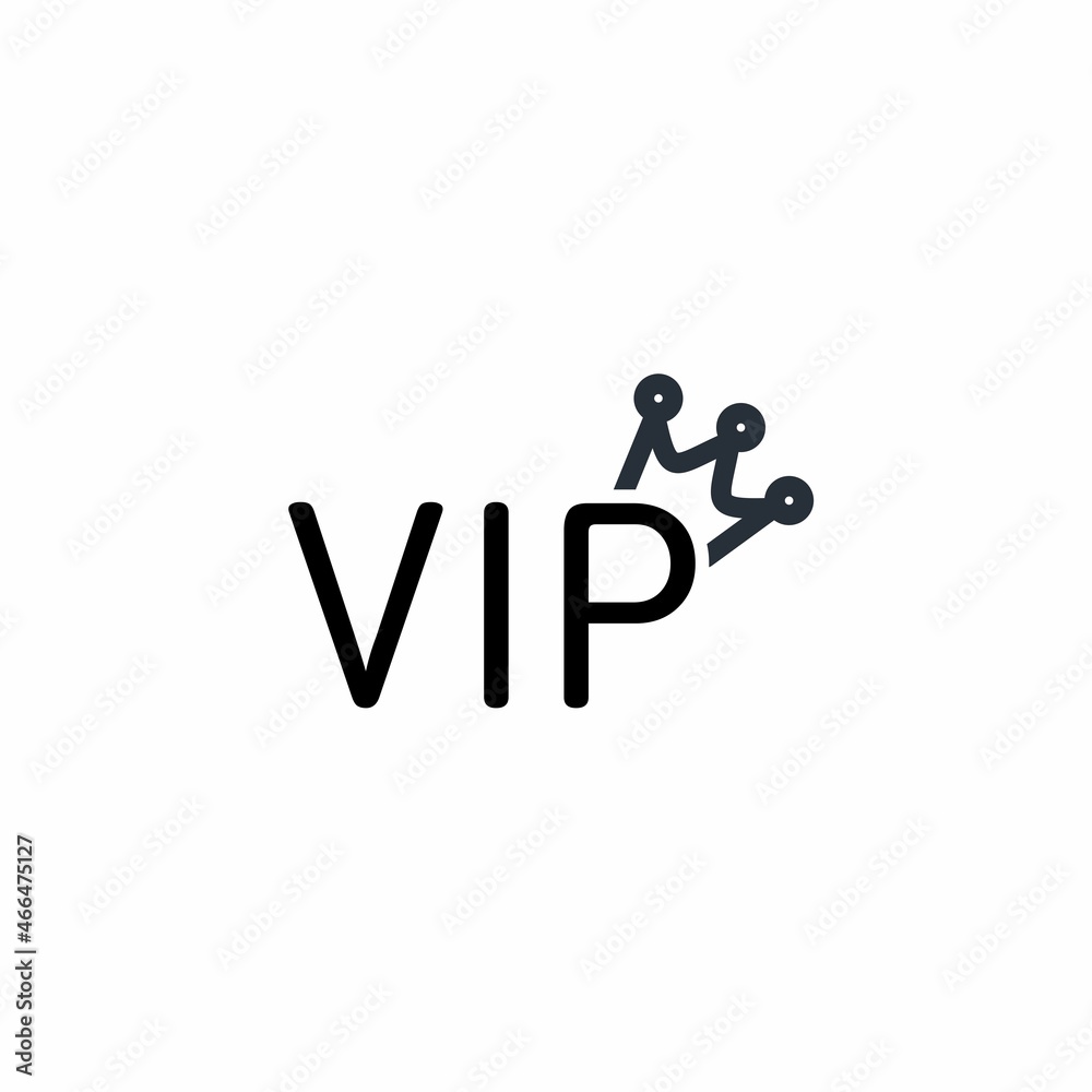 VIP symbol. A very special, particular client that requires unconventional attention. Vector linear icon isolated on white background. VIP symbol. A very special, particular client that requires unconventional attention. Vector linear icon isolated on white background.