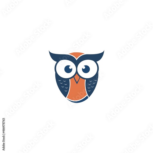 owl logo vector illustration template