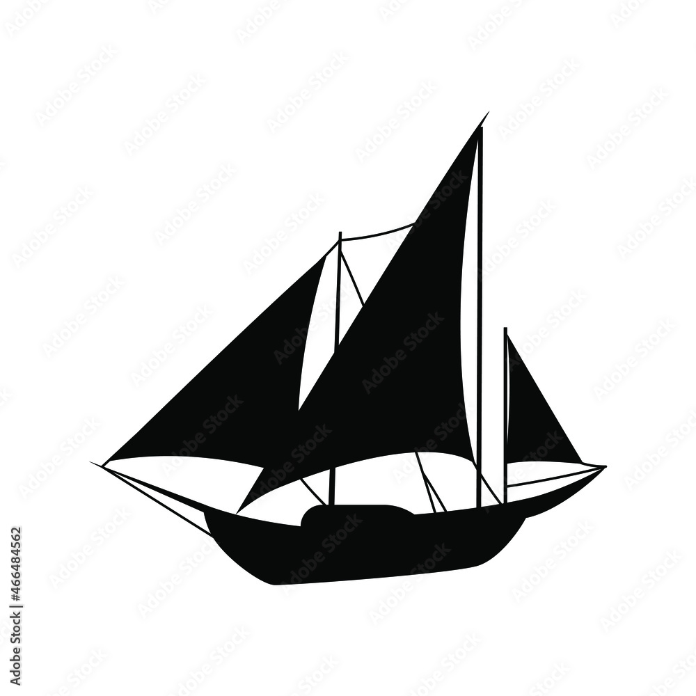 Sailboat icon vector. yacht illustration sign. sailing ship symbol. sailfish logo. Sailboat icon vector. yacht illustration sign. sailing ship symbol. sailfish logo.