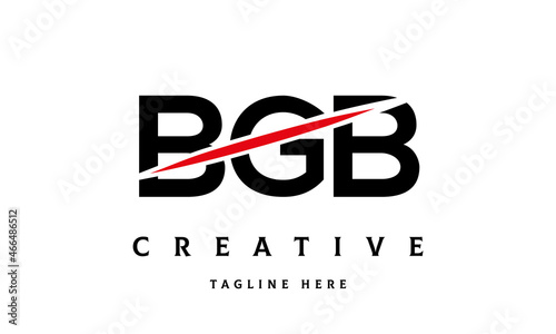BGB creative cut three latter logo