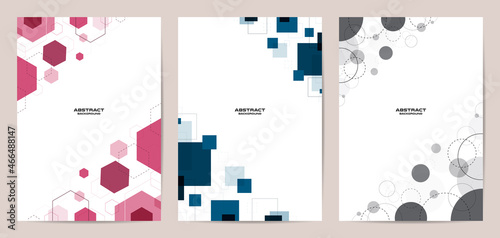 Trendy set, Abstract wall arts vector. Modern Poster Art. Design for wall framed prints, canvas poster, artwork as postcard or brochure.Vector illustration.