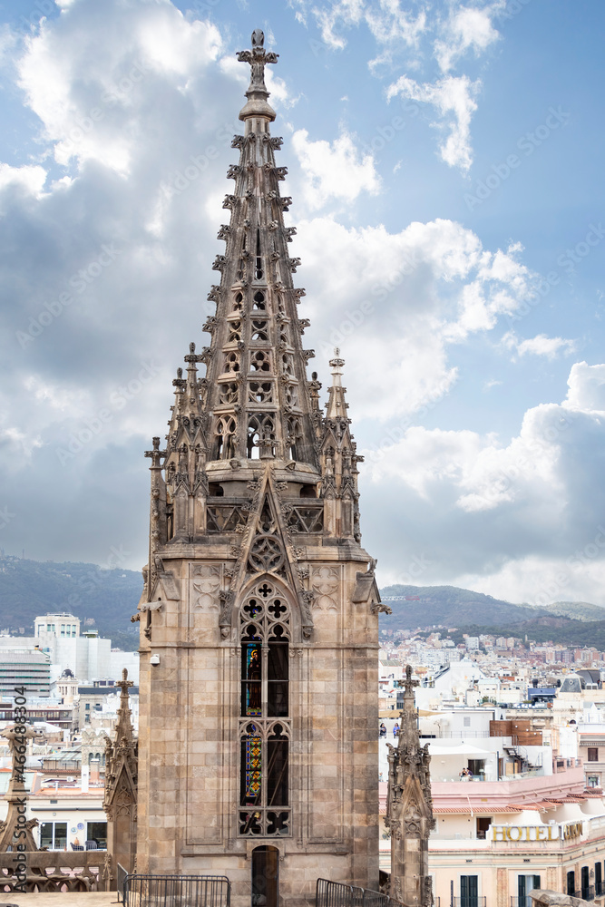 Dome of Cathedral of the Holy Cross and Saint Eulalia in Barcelona