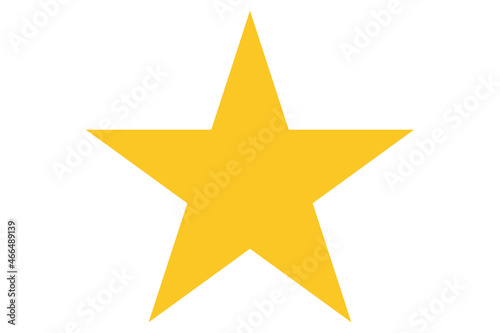 Yellow star. Christmas star icon. Shine rate symbol. Rating illustration