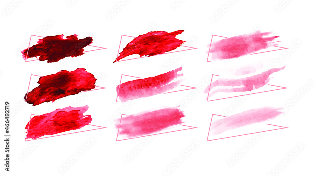Set of watercolor brushes Set of watercolor brushes
