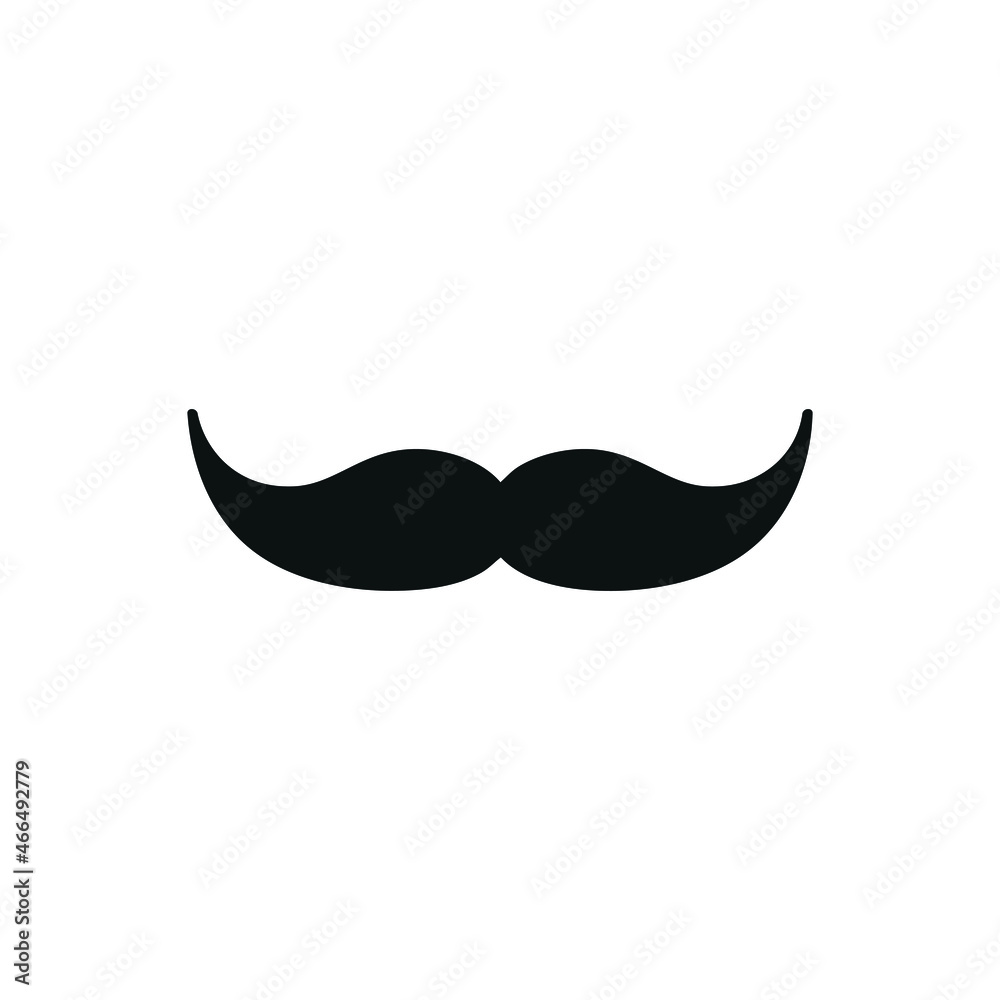 Obraz premium Mustache icon vector set. Men illustration sign collection. Mustache symbol or logo.