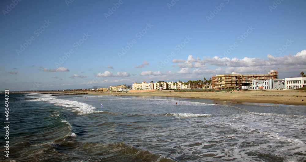 Monterrey beach, view from the pier, California 