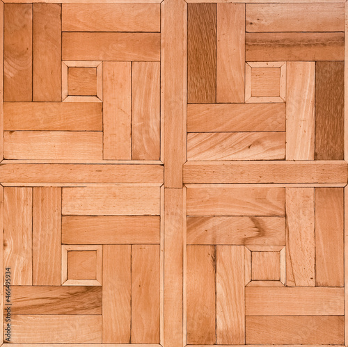 The texture of the brown parquet flooring from the boards. Flooring. Background for themes of interior  construction and more.