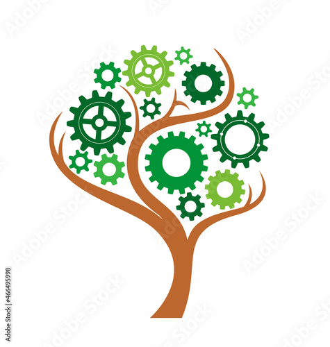 gear tree icon symbol