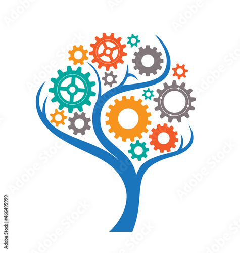 gear tree icon symbol