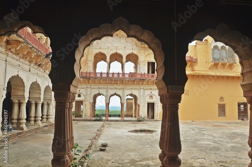  Exterior of bala fort   palace  alwar rajasthan india 