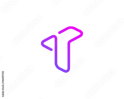 Letter T logo icon design template elements