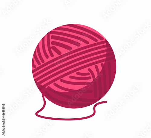 red ball of yarn color vector