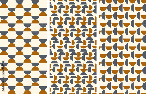 Seamless pattern in abstract geometric style.Vector illustration