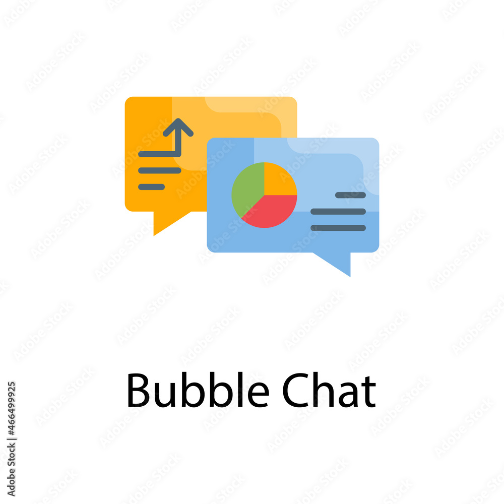 Bubble chat vector flat Icon Design illustration. Web Analytics Symbol on White background EPS 10 File Bubble chat vector flat Icon Design illustration. Web Analytics Symbol on White background EPS 10 File