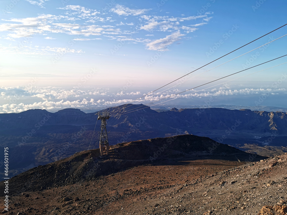 Naklejka premium View from the top of the Teide volcano