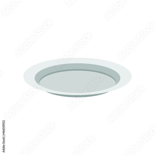 Flat Dish Plate Kitchen Vector Design Illustration