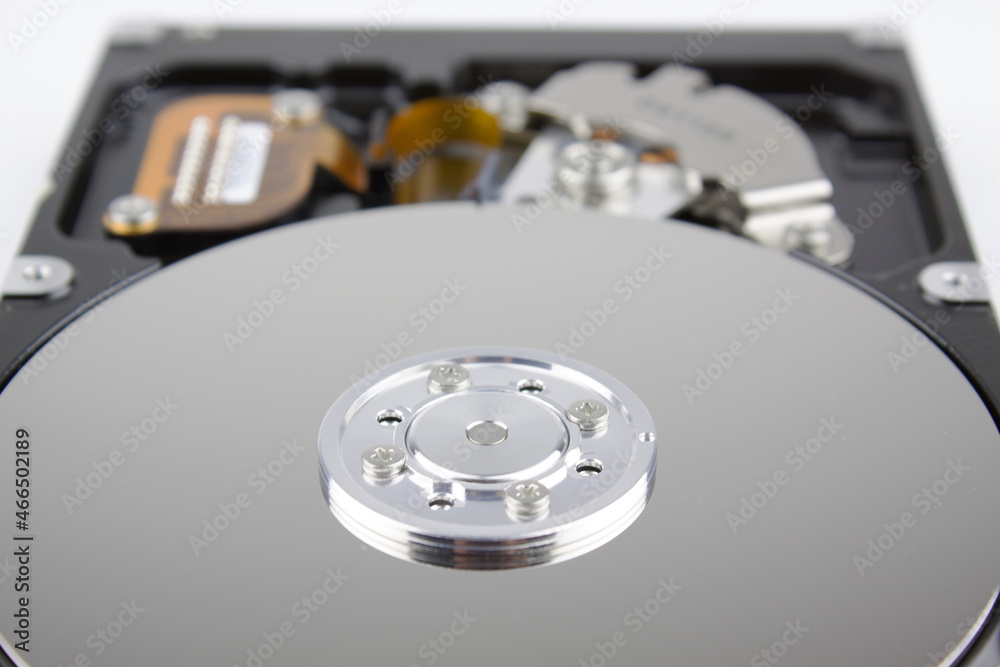 The internal elements of the hard drive The internal elements of the hard drive
