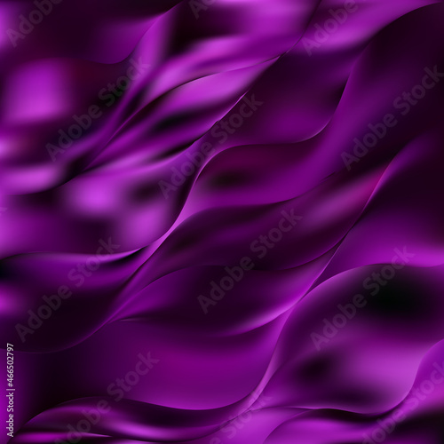 Purple wrinkled fabric. Abstract modern element design. eps 10
