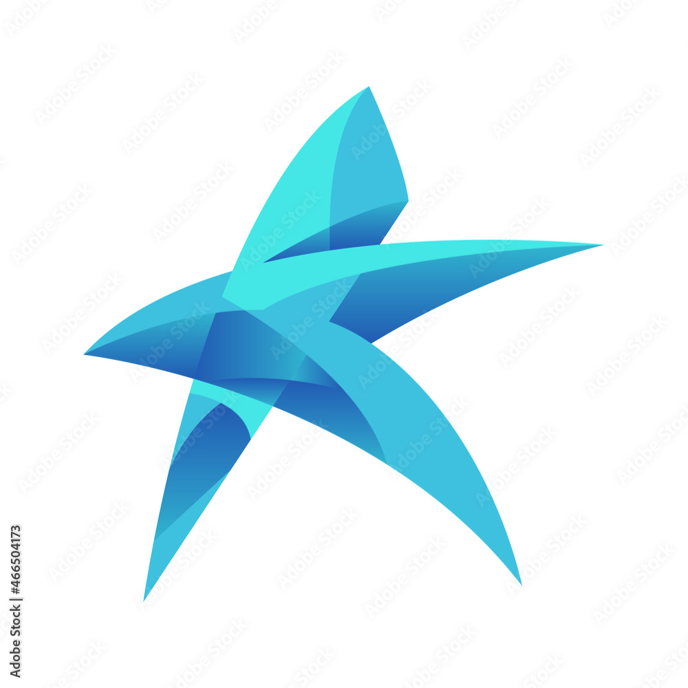Abstract Color Star Logo Symbol Abstract Color Star Logo Symbol