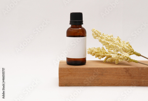 Product bottle mockup. Blank label. Realistic mockup