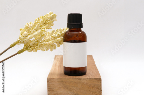 Product bottle mockup. Blank label. Realistic mockup