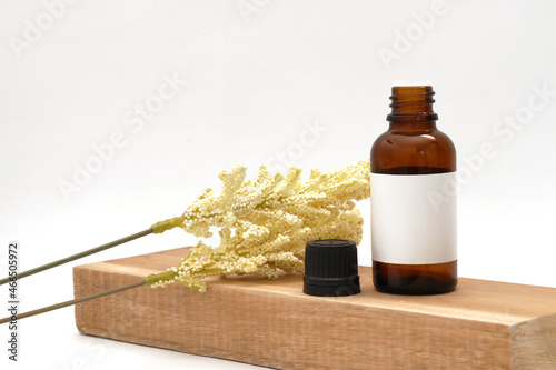 Product bottle mockup. Blank label. Realistic mockup