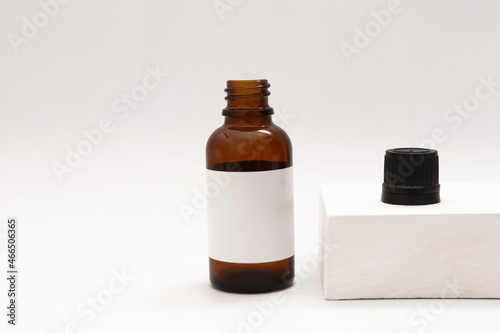 Product bottle mockup. Blank label. Realistic mockup