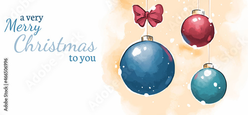 greetings card for christmas with bright decoration in rough texture style