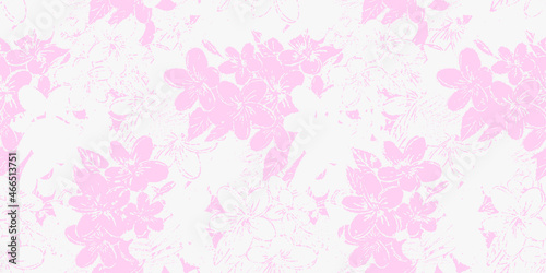 Vector seamless pattern with hand drawing wild flowers, colorful botanical illustration, floral elements, hand drawn repeatable background. Artistic backdrop.
