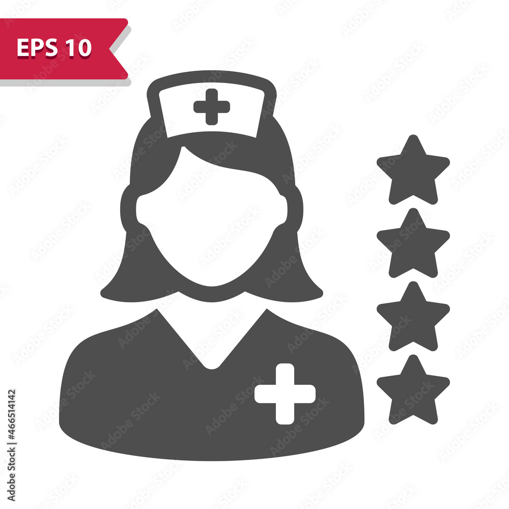 Fototapeta premium Nurse Rating Icon