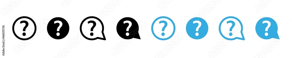 Question mark sign. Faq logo. Question icon vector set. Ask help mark. Ask help to answer isolated symbol. Question mark sign. Faq logo. Question icon vector set. Ask help mark. Ask help to answer isolated symbol.