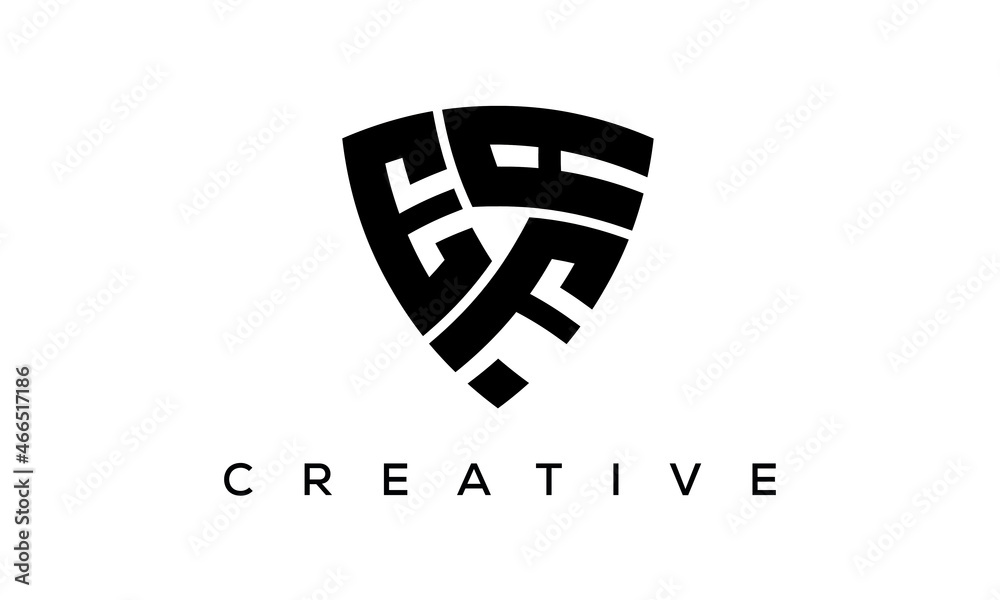 EFA letters logo, security Shield logo vector EFA letters logo, security Shield logo vector