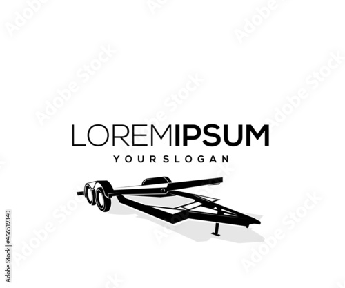 trailer logo design icon silhouette