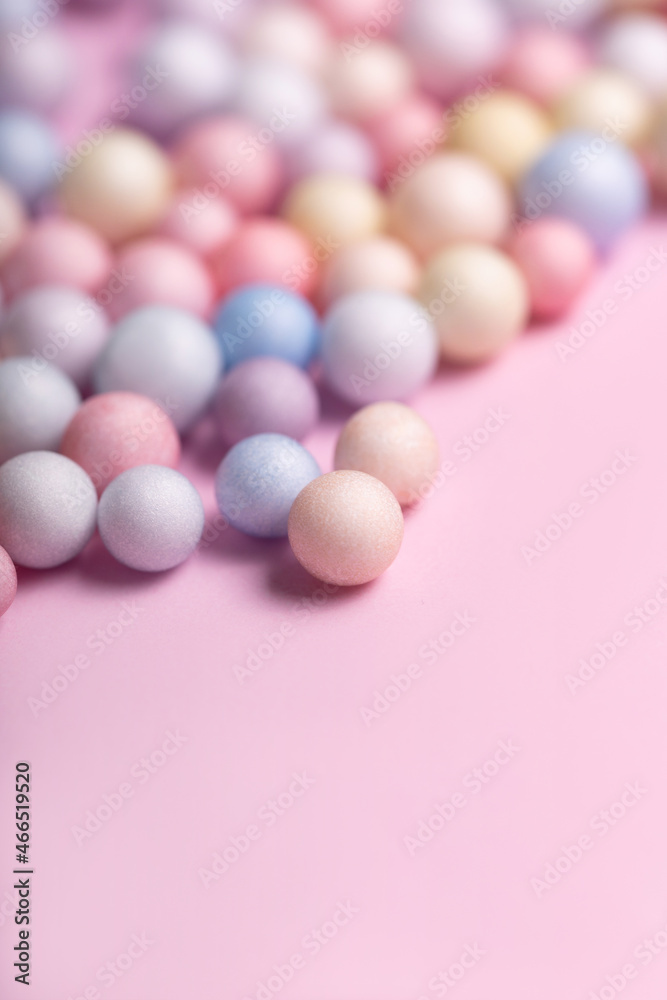 Background of pastel colored balls. Abstract background Background of pastel colored balls. Abstract background