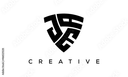 JEA letters logo, security Shield logo vector photo