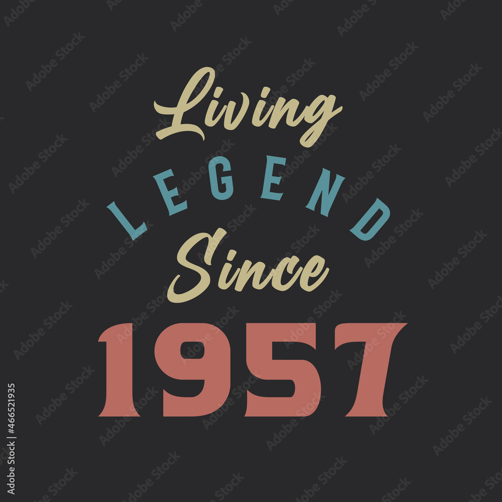 Living Legend since 1957, Born in 1957 vintage design vector