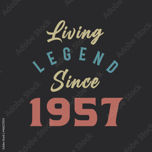 Living Legend since 1957, Born in 1957 vintage design vector