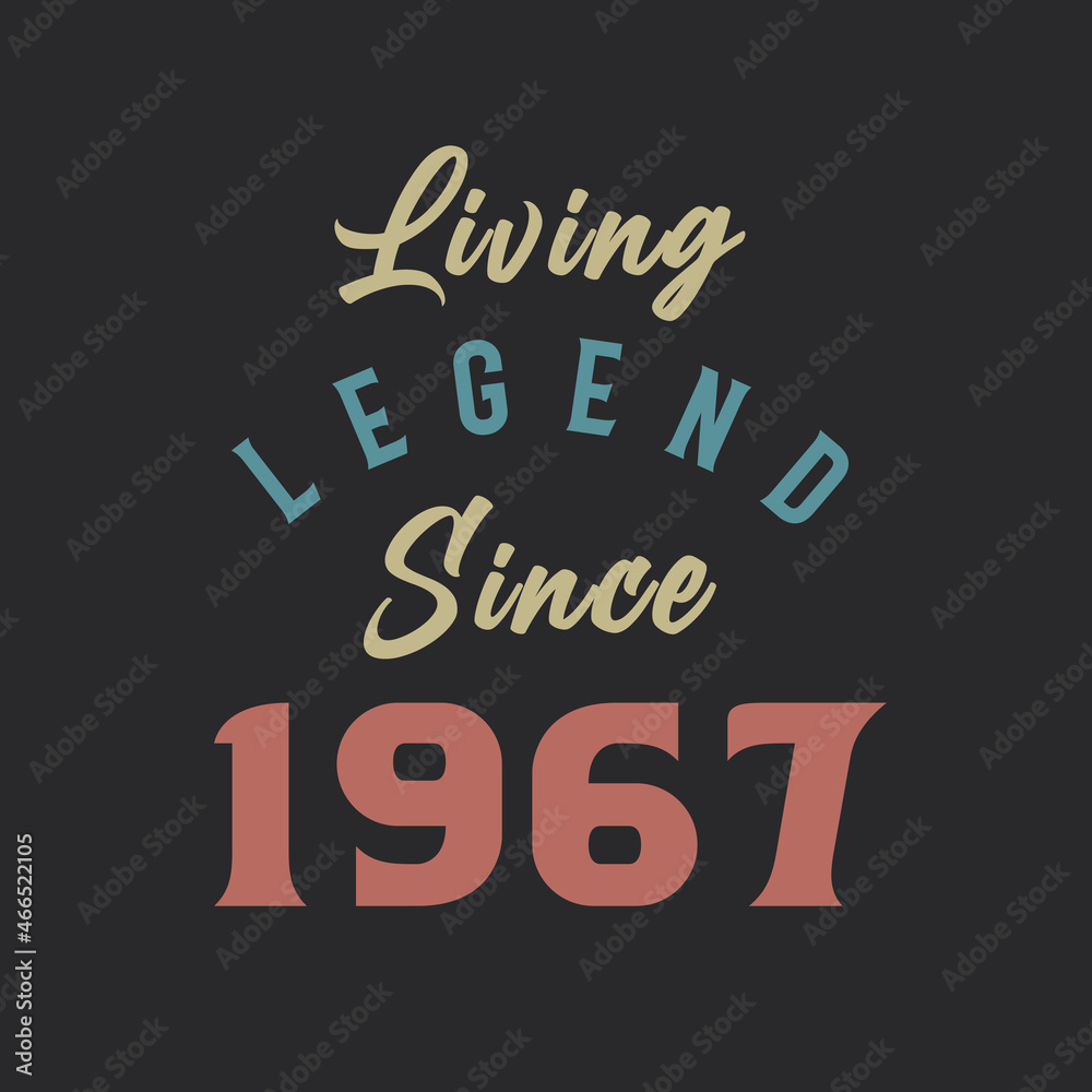 Living Legend since 1967, Born in 1967 vintage design vector