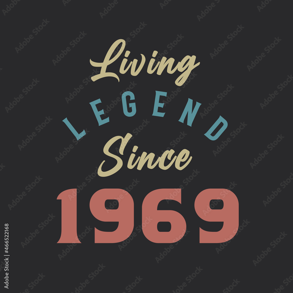 Living Legend since 1969, Born in 1969 vintage design vector