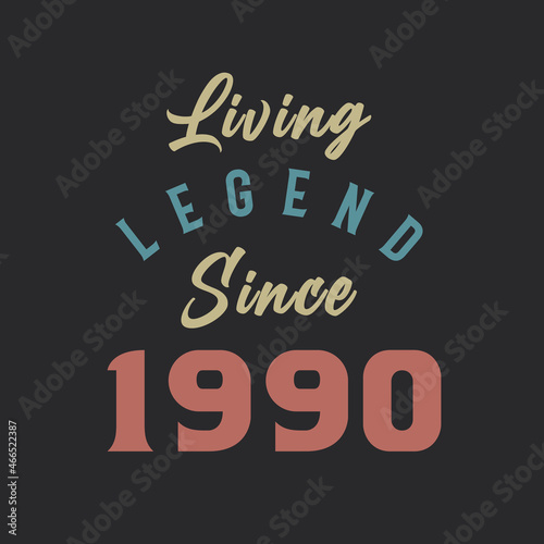 Living Legend since 1990, Born in 1990 vintage design vector